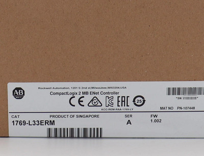 Allen-Bradley 1769-L33ERM/A CompactLogix 2 MB Motion Controller