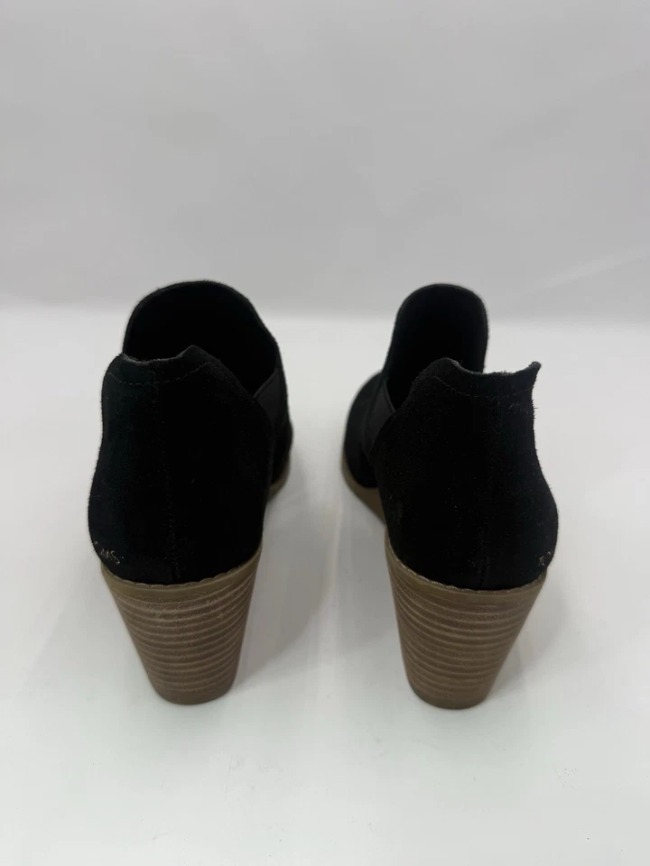 Zapatos de cuña TOMS para mujer Kallie recortados gamuza negros 10019530 talla 8 Foto 3 de 4