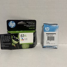 HP 61XL Tri-Color Ink Cartridge Original EXP 2024-2025 Open Box Cartridge Sealed