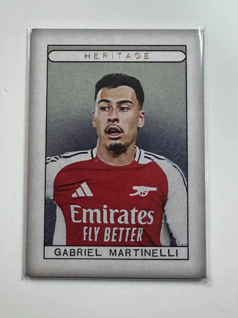 2024-25 Futera Unique Arsenal Heritage #22 Gabriel Martinelli 07/15