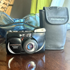 Olympus Stylus Zoom 140 35 mm Point  Shoot film camera black