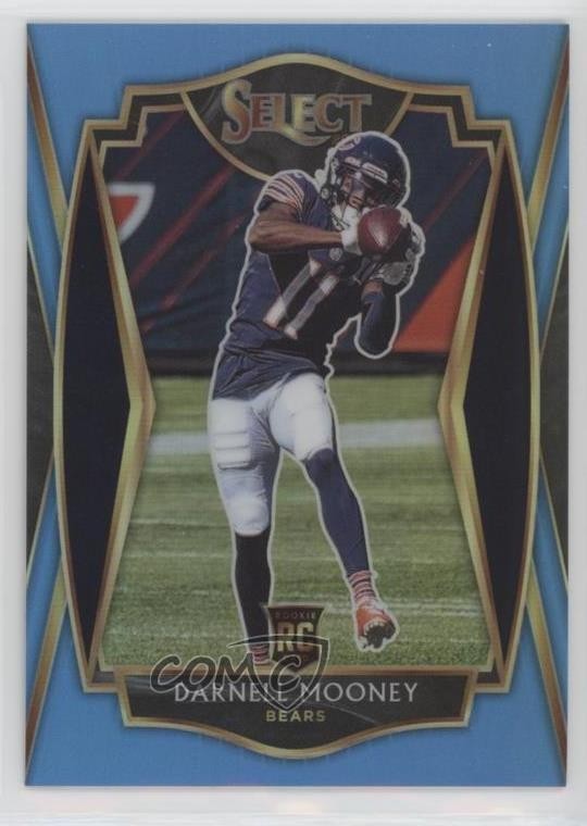 2020 Panini Select Premier Level Light Blue Prizm 21/99 Darnell Mooney #200 rf2