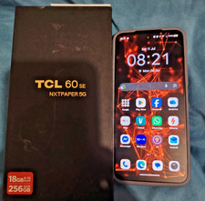 TCL 60 SE NXTPAPER 5G Gris espacial 256GB 8+10GB RAM Desbloqueado Doble SIM y Auriculares