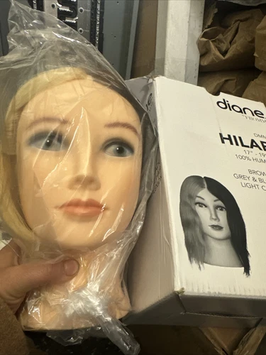 Diane Fromm Hilary Mannequin Head Cosmetology DMM004 100% Real Hair Quad Colors