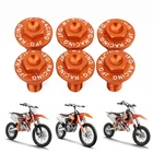 6 PCS Front Fork Guard Bolt Screws for KTM 50-530 SX SX-F XC-F Orange