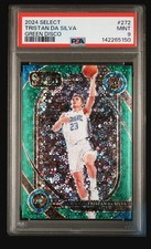 2024-25 Panini Select Courtside Tristan Da Silva #272 Green Disco Prizm /5 (RC)
