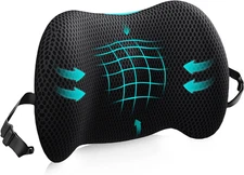 Memory Foam Lumbar Support Pillow for Office Chair Car Back Cushion Relief