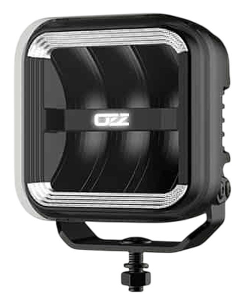 OZZ SQR 5"" Black Square LED Light Cube + White/Amber Dynamic Position Light