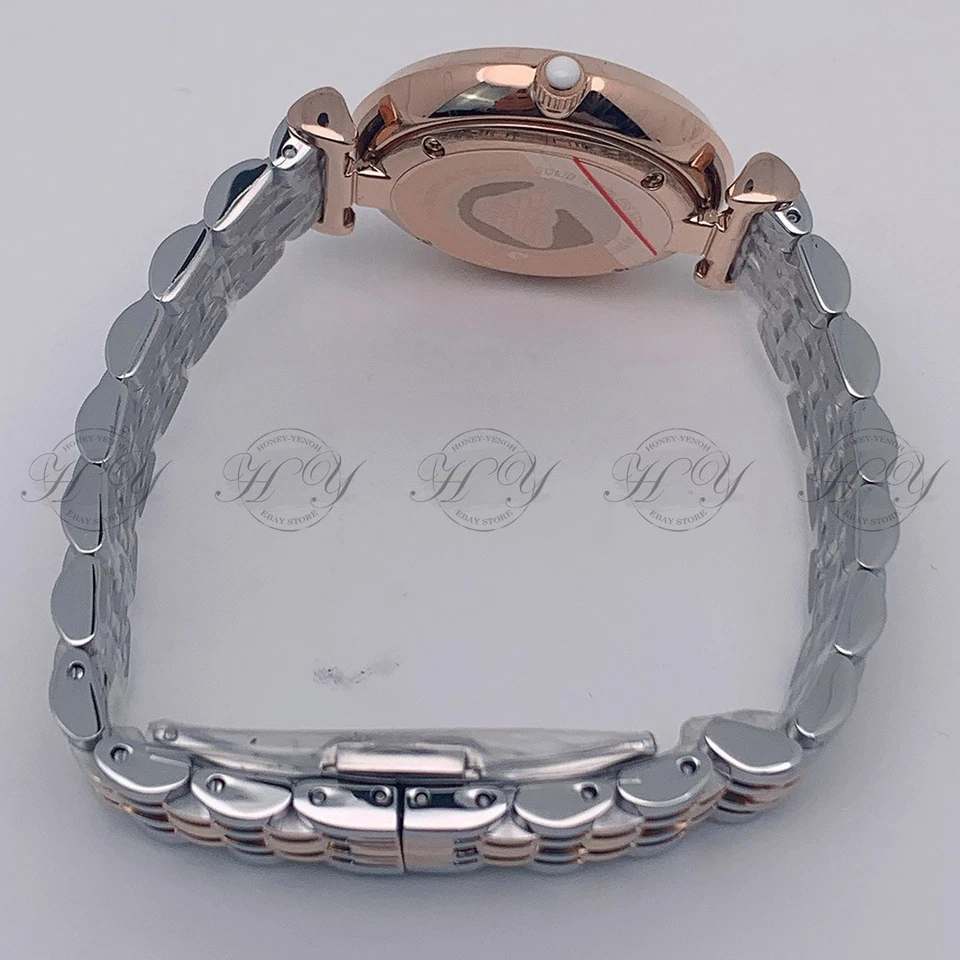 New In Box Emporio Armani AR1840 Two Tone Gianni Stainless Steel Ladies Watch - image 4 of 4