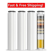 4-Pack Advanced Handheld Shower Filters - Eliminates Chlorine for Healthier Skin