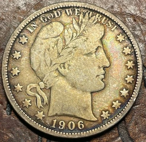 1906 barber half dollar USA 🇺🇸 Historic Silver Coin 🔥