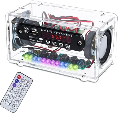 Zum Selbermachen Elektronisches Lötset Radio FM Bluetooth Lautsprecher Kit Fernbedienung Musik