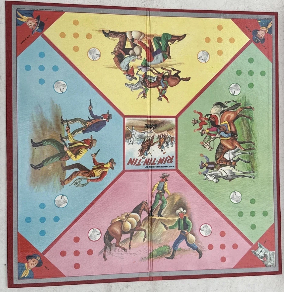 VINTAGE Adventures of RIN-TIN-TIN Board Game 1955 Transogram Nice Condition! - Image 3 of 4