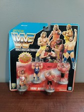 1991 Hasbro WWF Mini Wrestlers 4 Pack #7391 Typhoon Earthquake Animal Hawk