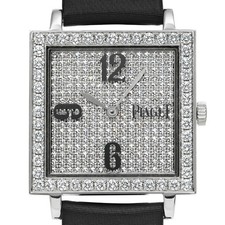 Piaget Altiplano G0A29106 Pavé Diamond Men White Gold Quartz #W966