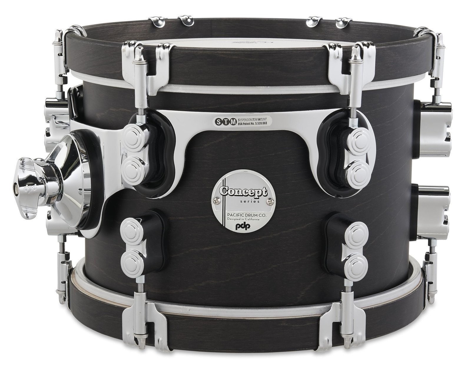 PDP By DW PDP, 7x10, Ebony Hoops Concept Classic Tom (PDCC0710STEE)