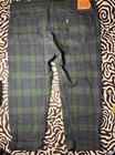 Levi's Men's Green/Blue Plaid Tapered Fit Cotton Denim Jeans Dark Wash — photo 7
