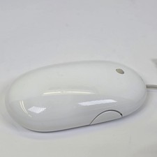 Apple Mighty Mouse A1152 Wired USB White Scroll Ball OEM Mac Desktop Mouse