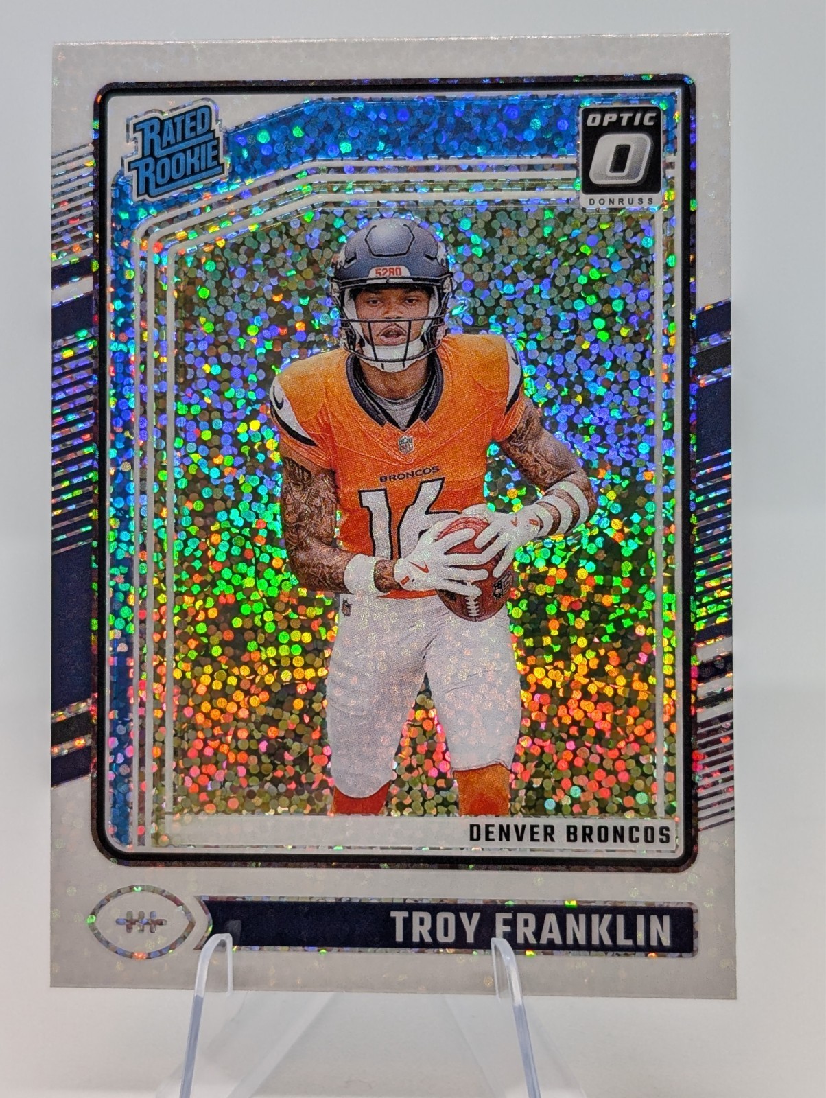 2024 Panini Donruss Optic - Rated Rookie Troy Franklin #294 White Sparkle (RC)