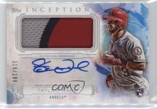 2019 Topps Inception 115/199 Taylor Ward #IAP-TW Patch Auto m4h