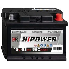 HR HiPower 63Ah Autobatterie 12V 540A 561400060