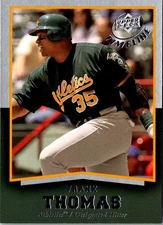 2008 Upper Deck Timeline Frank Thomas #44 Oakland Athletics Baseball Card