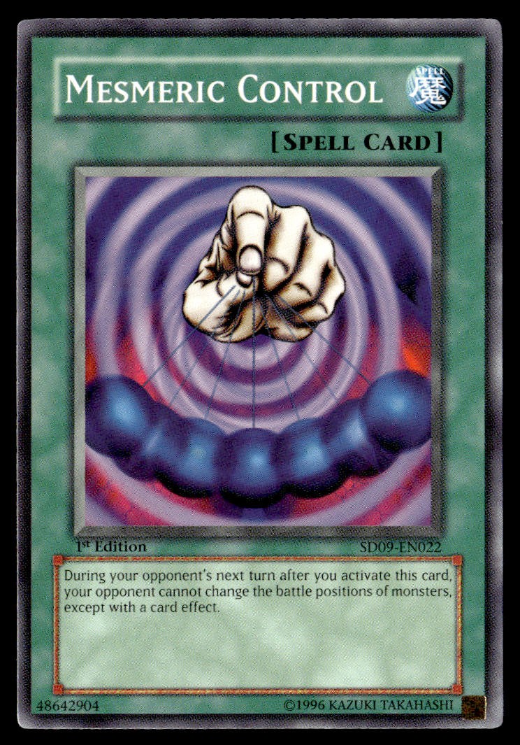 Mesmeric Control SD09-EN022 Common Structure Deck: Dinosaur's Rage 2006 YuGiOh