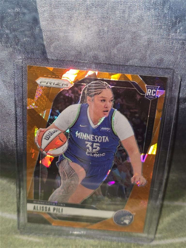2024 Panini Prizm WNBA Alissa Pili (RC) Orange Ice Prizms #83 Lynx Sparks Rookie
