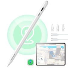 iPad Pencil Compatible with Apple iPad 2018-2025 Easy Shortcuts White