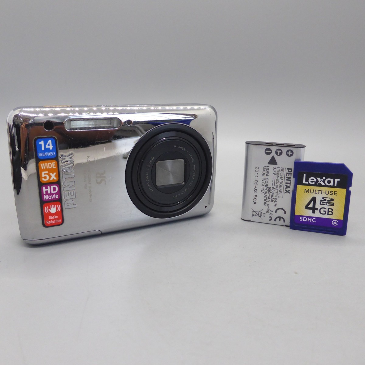 Pentax Digital Camera Optio S1 Chrome Silver Tested UK