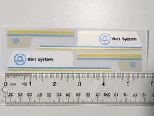 Tiny Tonka Bell System Replacement Stickers For Van And Trailer 