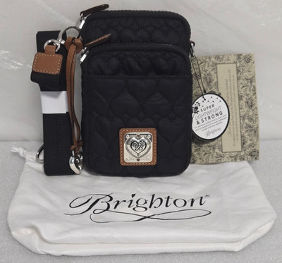 Brighton Kora Mini Utility Bag #H15103 One Size Heart to Heart Lightweight Black