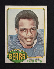 Topps 1976 Walter Payton #148 ROOKIE CARD HUGE CARD EX-MNT SWEETNESS. rookie card picture