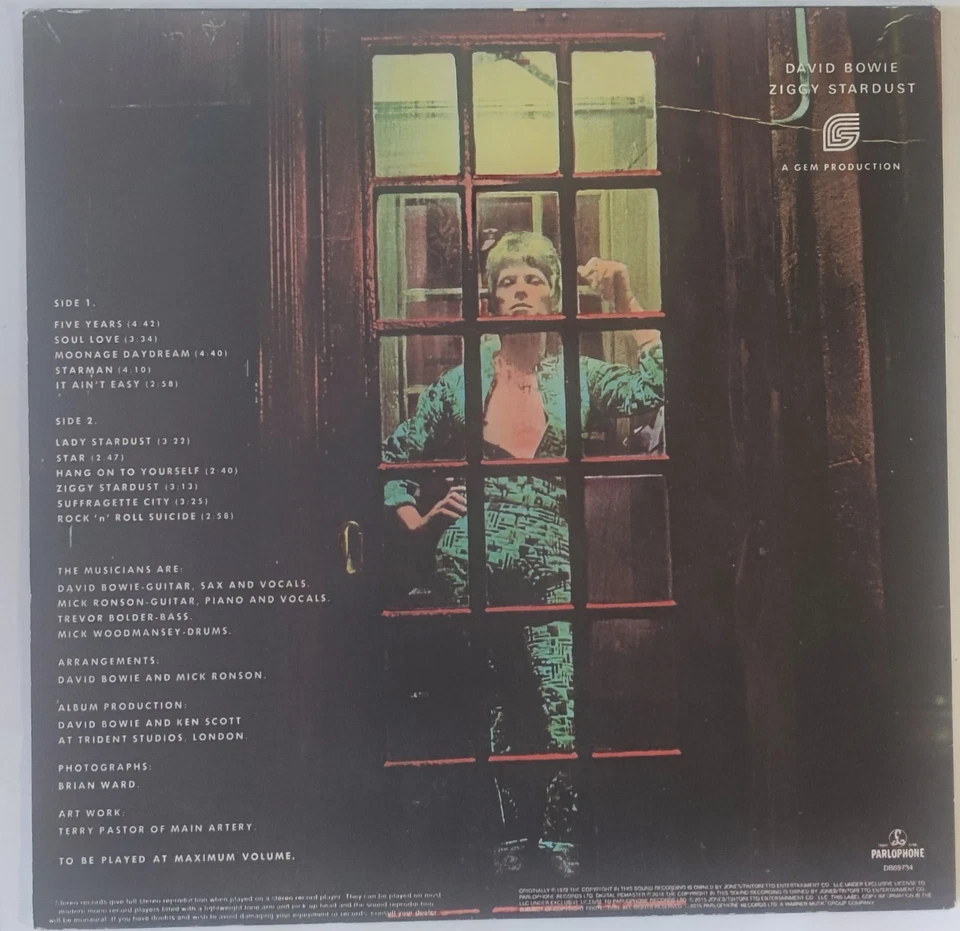 David Bowie The Rise and Fall of Ziggy Stardust and the Spiders from Mars · Lp, foto 2 di 5