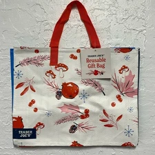 Trader Joe’s Mini Limited Edition Christmas 2024 Tote Reusable Gift Bag