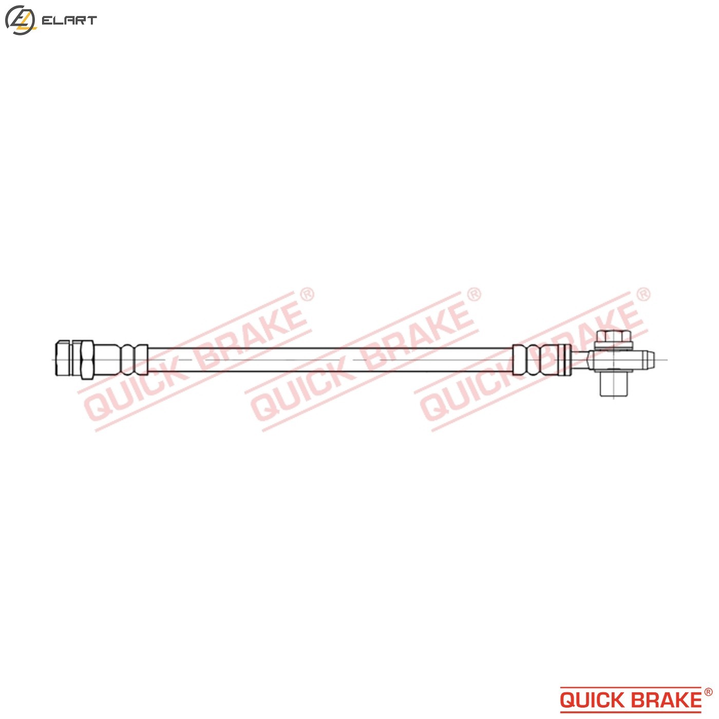 BRAKE HOSE 50.095X FOR SKODA OCTAVIA/II/Combi LAURA SUPERB YETI VW FUSCA 2.0L