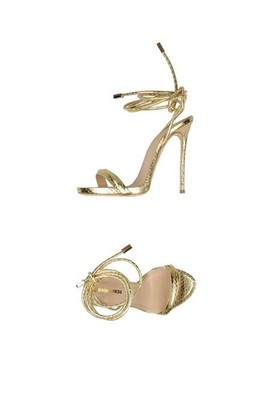 DSQUARED2 Golden Ayers Snake Lace Up Heels IT37