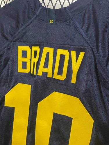 TOM BRADY Authentic Michigan Football Game cut Jersey size 46 - Picture 4 of 7