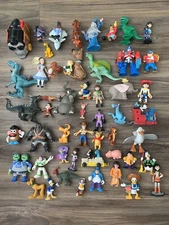 miscellaneous Figure Toy Lot Of 50 Disney Marvel  Ect. Vintage and Recent Lot 2