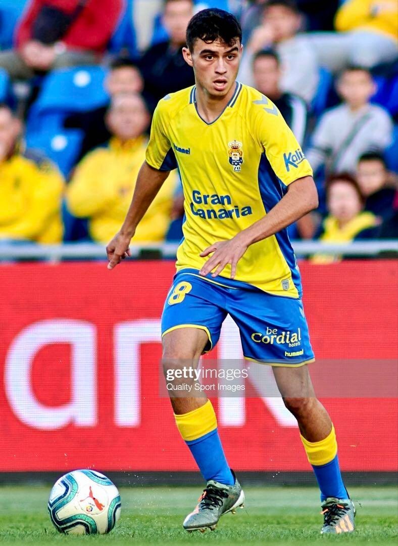 Pedri #28 UD Las Palmas 19/20 Jersey NWT JP L (US S-M) F/S W