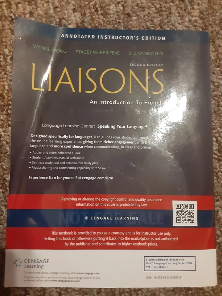 Liaisons - An Introduction to French Second Edition Annotated Instructors Ed - Image 2 of 4