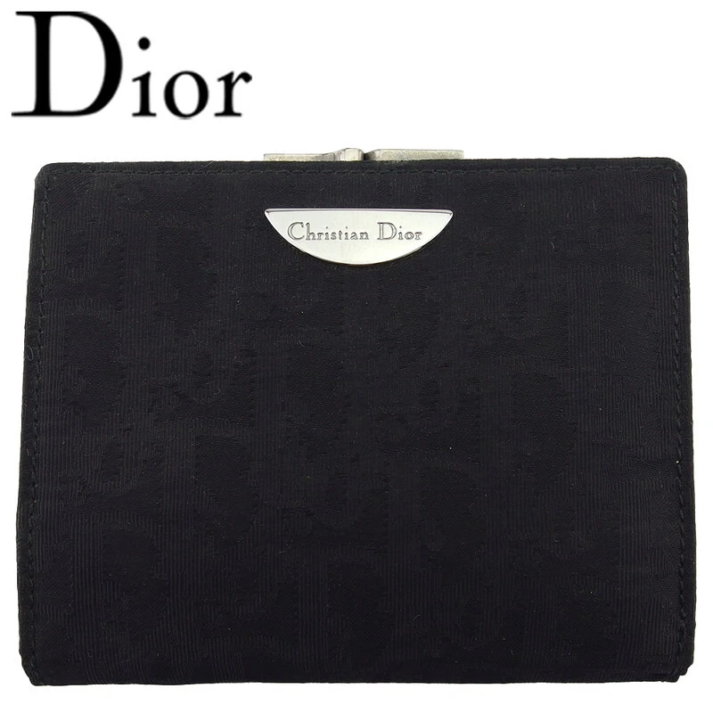 Dior sac à main portefeuille trotteur toile x cuir authentique occasion T22192