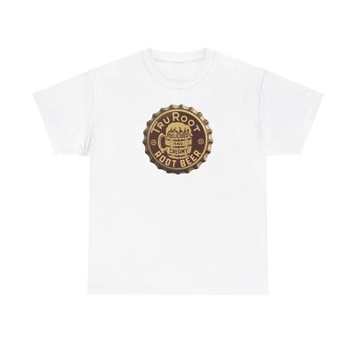 Vintage Bottle Cap Tru Root, Root Beer Unisex Heavy Cotton Tee