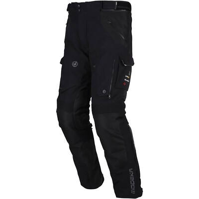 Men's Motorcycle Trousers LM - Modeka Panamericana II 2 Waterproof - Black