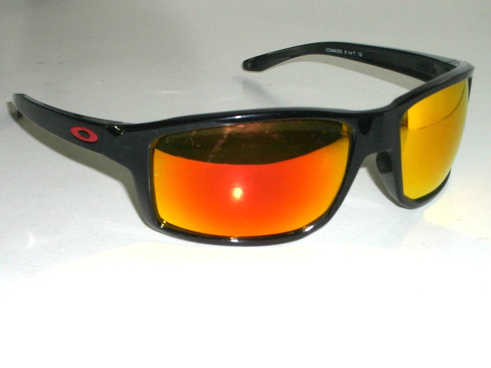OAKLEY OO9449-0560 61[]17 132 ORANGE MIRROR/FLASH POLARIZED WRAPS SUNGLASSES - Image 2 of 4