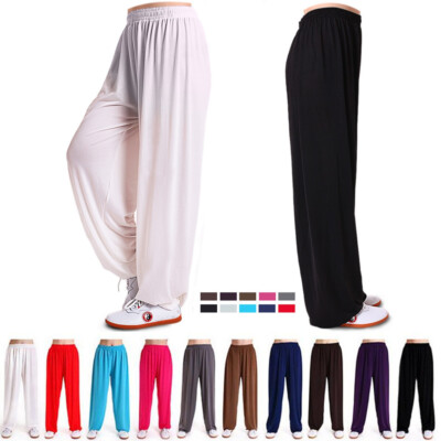 Herren Kung Fu Taichi hose Damen Chinese Martial Sport Yoga Pants Harem Freizeit