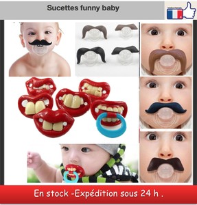 Tetines Sucettes Silicone Bebe Humoristiques Drole Originales Ebay