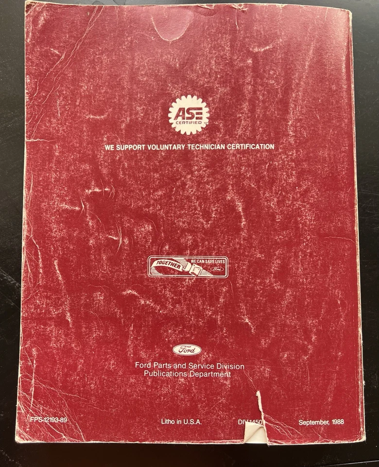 1989 Ford Mustang Shop Manual and Wiring Diagrams - Image 3 of 4