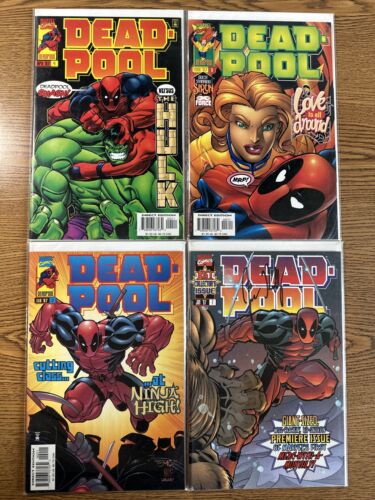 Deadpool #1 (Firmado por Kelly) 2 3 4 Lote 1997 Marvel Comics primera impresión en muy buen estado/nuevo en serie * A5 - Imagen 1 de 6