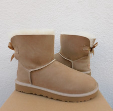 UGG SAND MINI BAILEY BOW II SUEDE/ SHEEPSKIN ...